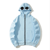 Stylischer CP Style Zip Hoodie mit Goggle Hood