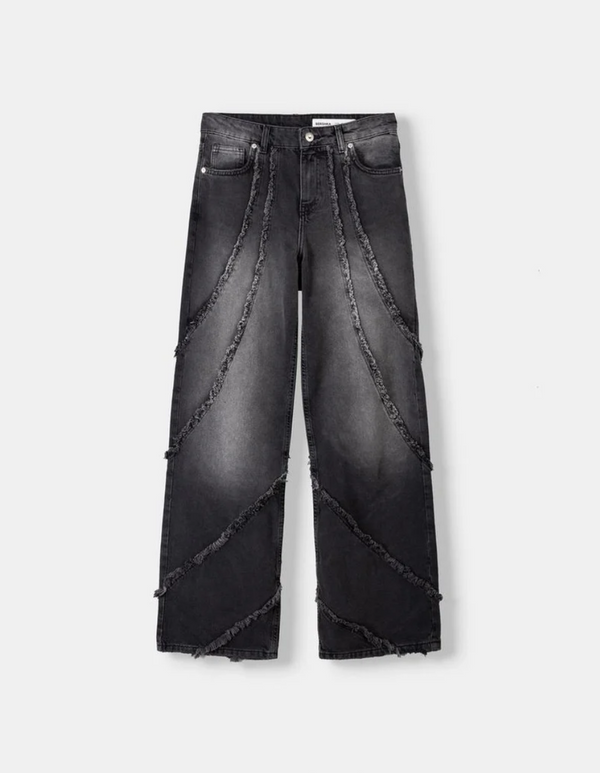 Baggy Jeans with Tassels