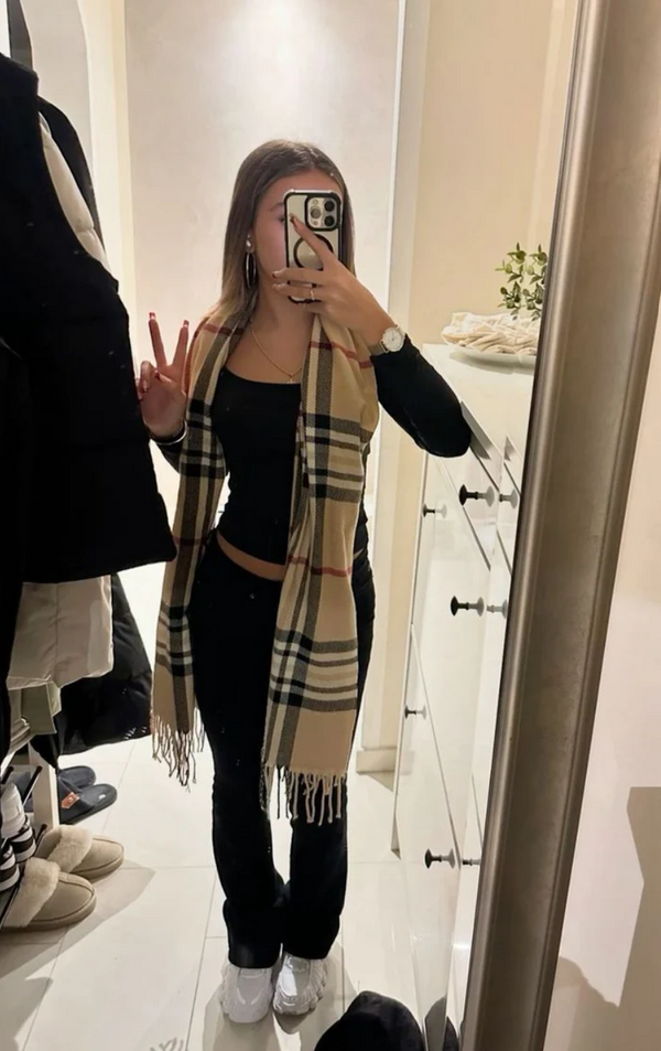 Checked Scarf