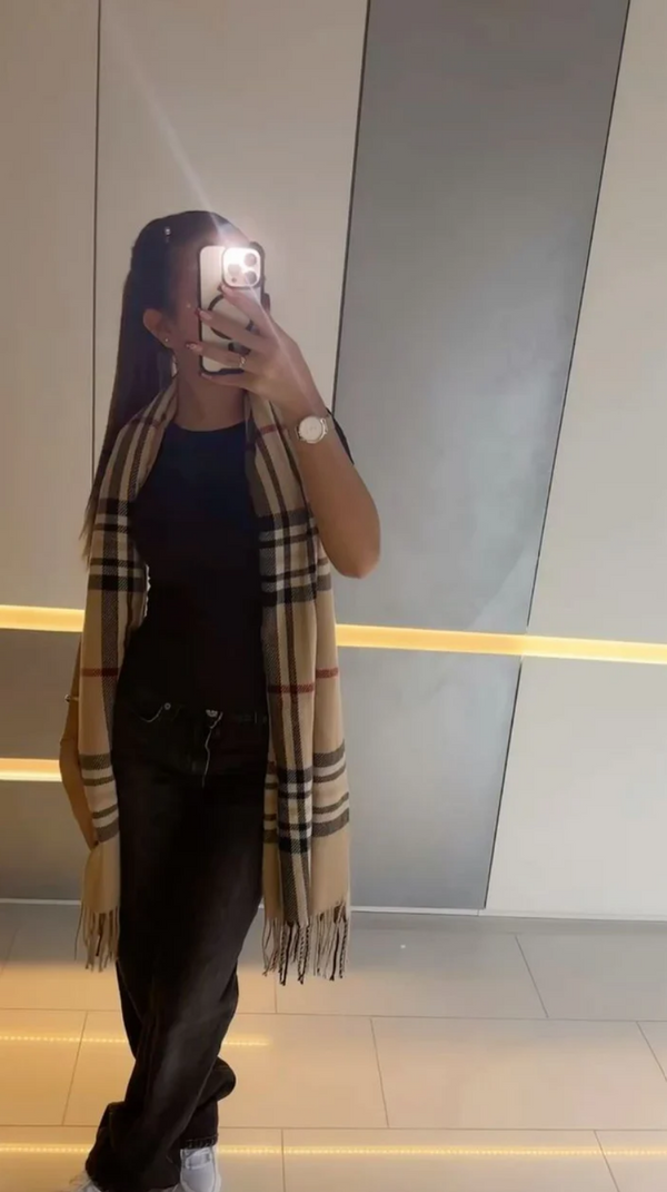 Checked Scarf