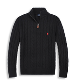 Noble Crest Knit Pullover Navy Blue Detail