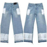 Stylische Distressed Bleach Jeans