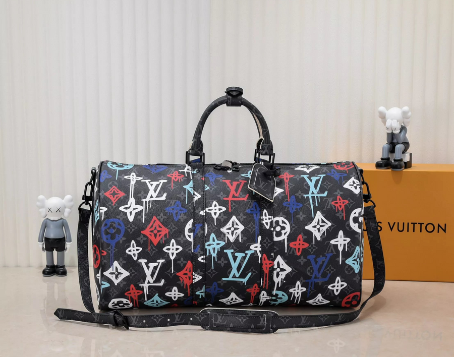 Stylische Graffiti Monogram Reisetasche