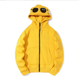 Stylischer CP Style Zip Hoodie mit Goggle Hood