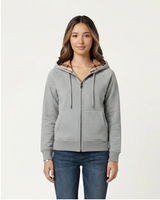 Checked Zip Hoodie