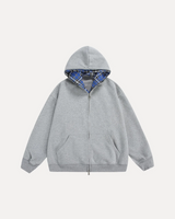Chequerd Zip Hoodie