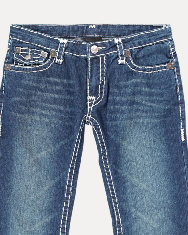 Heritage Stitch Straight Jeans