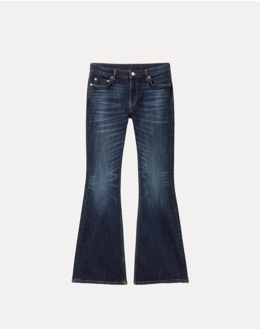 Low Rise Slime Flared Jeans