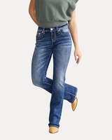 Embroided Flare Jeans