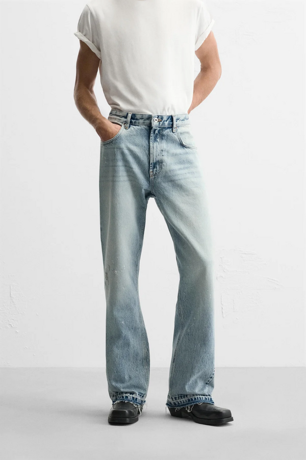 Washed Flared Jeans