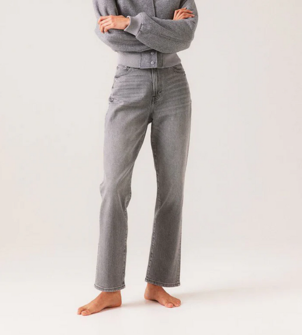 Graue Jeans