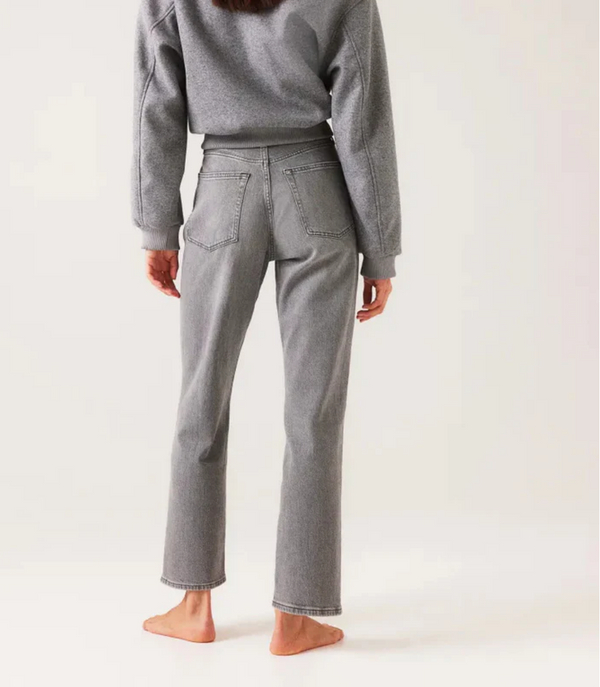 Graue Jeans