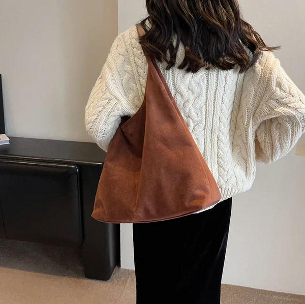 Suede Tote Bag