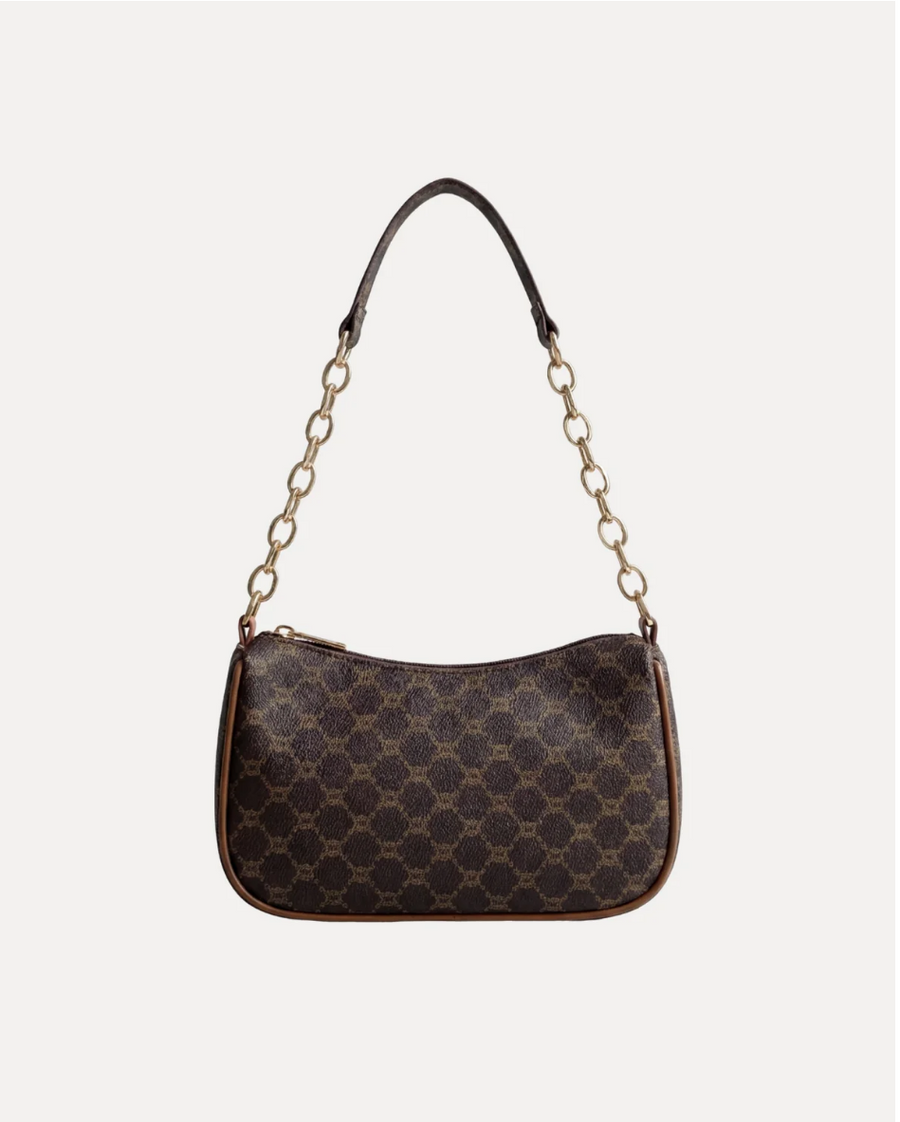 Chain Handle Baguette Bag