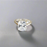 Solid 925 Sterling Silver Princess Cut