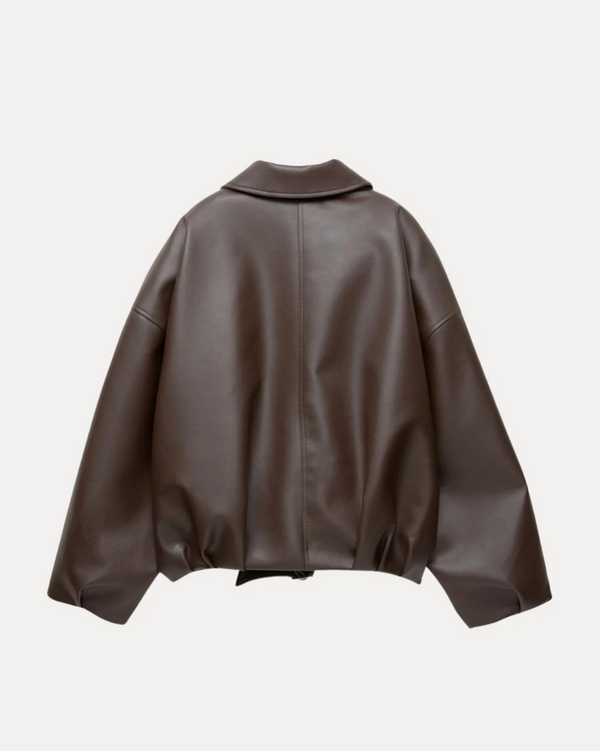 Belted Leather Jacket