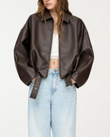 Belted Leather Jacket