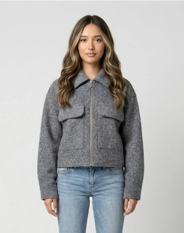 Cropped Wool Jacket
