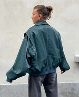 Leather Bomber Jacket