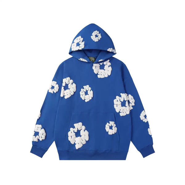 Stylischer Oversize Circle Print Hoodie