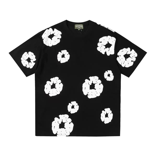 Stylisches Oversize Circle Puff Print T-Shirt