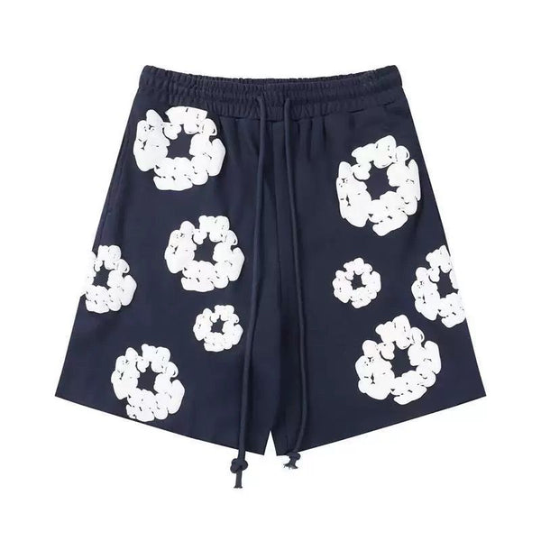 Oversize Circle Puff Print Shorts