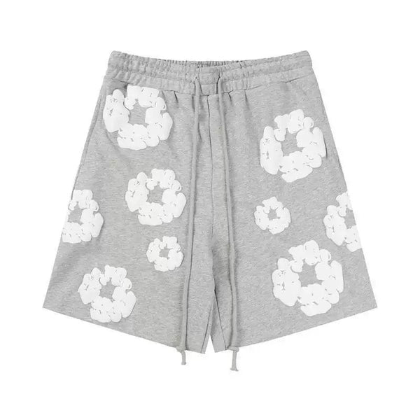 Oversize Circle Puff Print Shorts