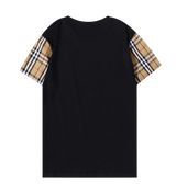 Signature Check Sleeve Tee - Black Back